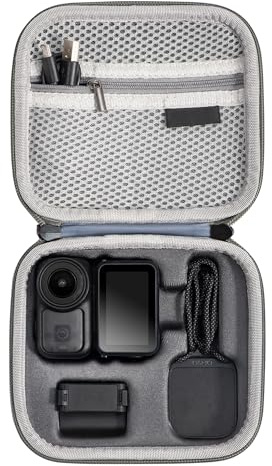 STARTRC Photo Bärväska för DJI Osmo Nano tillbehör, PU-läderförvaringsväska, hårt skal för Osmo Nano Vlogging Action kameratillbehör