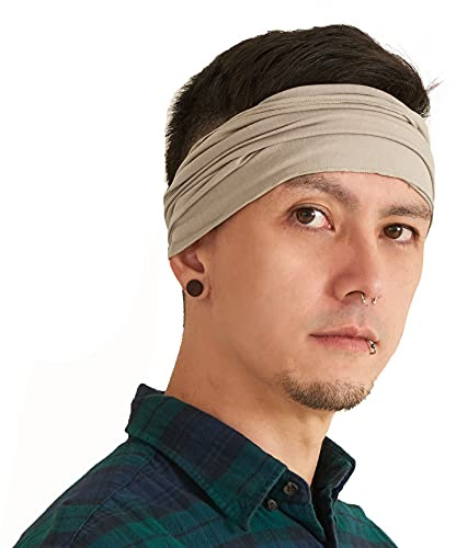 CHARM Stirnband Herren Bandana & Damen Kopftuch | Herren Hair Band, Headband Men, Frauen Haartuch, Piraten Haarband für Männer, Sport
