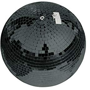 EUROLITE Spiegelkugel 50cm schwarz | Sicherheits-Spiegelkugel mit glänzend schwarzen Facetten