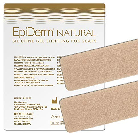 Biodermis Epiderm Nature Bandes Doubles - Bandes 3,6x30 cm (1x2 pièces/pansements Contre Cicatrices