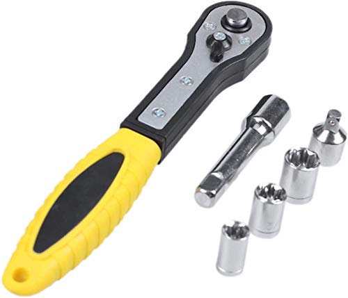 Auoeer Spanners 38 in 1 Torque Wrench Socket Set 3/8/Metric Ratchet Driver Socket Wrench Tool Set Kit Trox for Car Repair Hand Tool Kit Tools