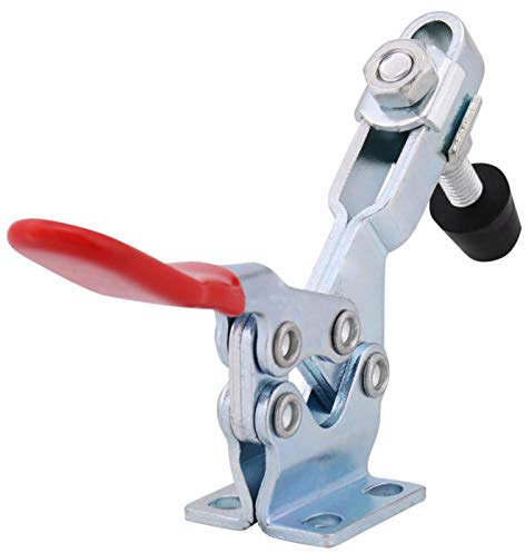 5 Stücke GH-225-D Schnellspanner Knebelklemme, Handwerkzeug Knebelklemme mit Stahl und Gummi, Vertikale Handwerkzeuge für Maschinenbetrieb Holzbearbeitung Schweißen, 227 kg Haltekapazität Spannklemmen