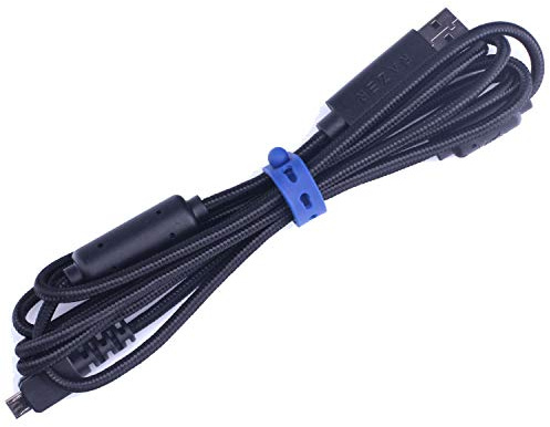 HUIYUN New USB Cable Line Wire Compatible for Razer Wolverine Ultimate & Razer RAIJU Ergonomic PS4 Gaming Controller Gamepad (Raiju PS4 Cable)