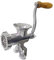 Hachoir à viande avec dispositif à visser Taille 5 avec fixation de table Embout à pâtisserie Set de 4 formes différentes Ustensiles de cuisine Accessoires de cuisson Aluminium