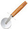 Fackelmann 31117 Roulette pizza manche en bois, coupe pizza, coupe pizza roulette, roulette à pizza, roulette a pizza, decoupe pizza, Acier inoxydable, Bois, 21 x 6,8 x 2 cm