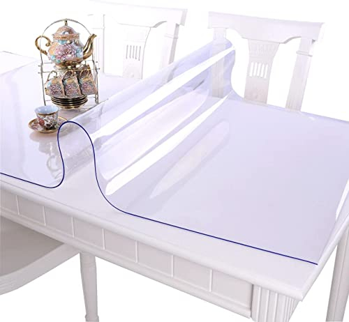 Bodenschutzmatte PVC-Tischschutz, Tischabdeckung/Schutz T, Stuhlmatte, transparentes PVC-Bodenschutzpolster, Türmatte, transparent, nach Maß gefertigt (Color : 1.5mm, Size : 150x480cm/4.92x15.7ft)