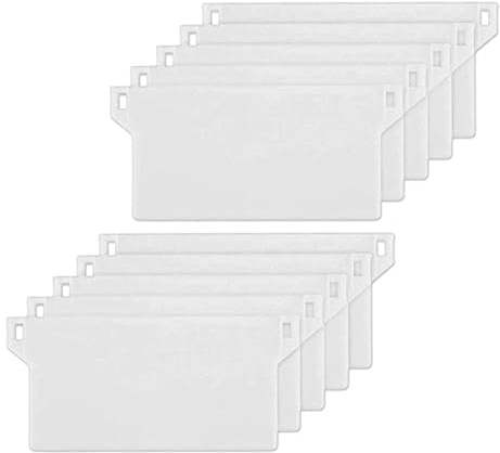 10 Stück Lamellenvorhang Beschwerungsplatten, 125mm Vertical Blinds Bottom Ersatzlamellen Zubehör für Vorhang tür Fenster Wohnzimmer(Weiß)