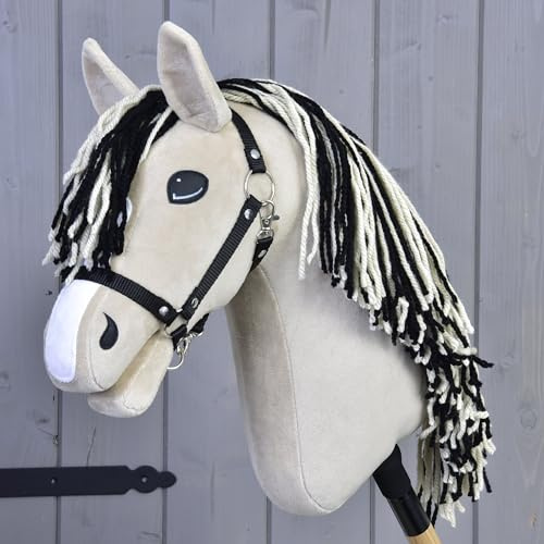 LarDen Hobby Horse Aurora – HANDMADE Realistic Hobby Horse with Black Halter Horse on a Stick for Girls & Boys, Horse Toys, Horse Head on Stick, Hobby Horsing