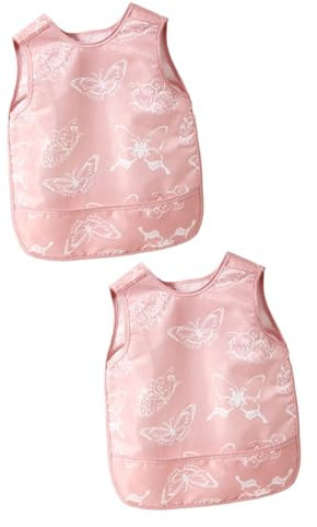 VICASKY 2st Isst Lätzchen Kinder Mahlzeit Lätzchen Kunstkittel Für Kleinkinder Lätzchen Für Lätzchen Für Mädchen Babyschürze Mädchen Lätzchen Kleinkindschürze Lätzchen Essen Polyester