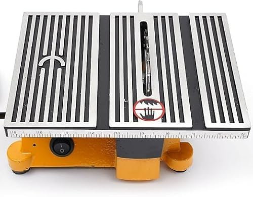 Professional 90W Electric Mini Table Saw Circular Saw Cutting Wood Cutter with 3pcs 4 Diameter Saw for Metal, Plastic, Wood, Glass, Stone - 4500rpm Woodworking Bench Tool