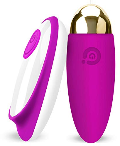 Peadxuno Bullet Vibrator with Wireless Remote Control - Clitoral & G-Spot Love Egg for Women Masturbation - Adult Sex Toy for Women & Couples (Purple)