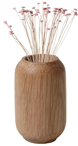 small-Holzvase – Rustikale Holzvase, Natürliche Wohndekoration, Standvase | Kleine Und Zarte Dekorative Vase Für Trockenblumen, Dinnerpartys, Heimdekoration, Feiertage, Hochzeiten Und Im Landhausstil