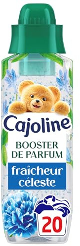 Cajoline Parfum de linge liquide infusé en perles booster pour lessive, Fraîcheur Céleste Elixir, 20 lavages 460ml