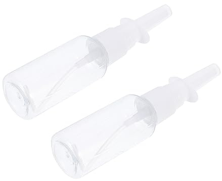 SAFIGLE 2 Botellas de Spray Nasal para Bebés de 20ml Pet, Seguras y Fáciles de Limpiar para Aliviar la Congestión Nasal Infantil
