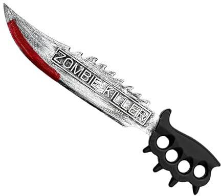 Falso Cuchillo Halloween,Accesorio Sangriento De Cuchillo | Juguete Portátil para rol Cosplay Accesorio Disfraz Película Terror