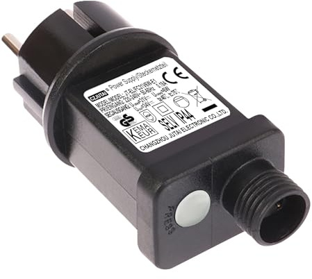 31V 6W LED-Netzteil 6-Stunden-Timer– CZJUTAI JT-EL/FC31V6W Transformateur LED CZJUTAI IP44 - Zuverlässige Alimentation für Noël Beleuchtung mit Europäischer Steckdose [G56T]