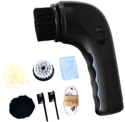 Nishiyuenyi Nettoyeur de Chaussures électrique, Brosse, Cireur de Chaussures pour Sacs, Entretien Des Sièges Automobiles