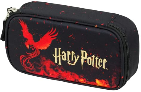 Baagl Federmäppchen für Jungen - Schulmäppchen für Schreibwaren - Schulsachen Federtasche, Kinder Federmappe, Etui für Schule (Harry Potter Phönix)