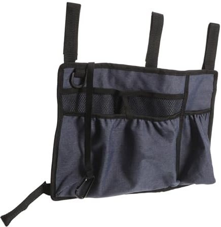 NOLITOY Rollator Seitentasche Oxford Gewebe mit Gurten Praktische Rollstuhl Hängetasche Organizer für Scooter Gehhilfen Kinderwagen Aufbewahrungstasche für Senioren