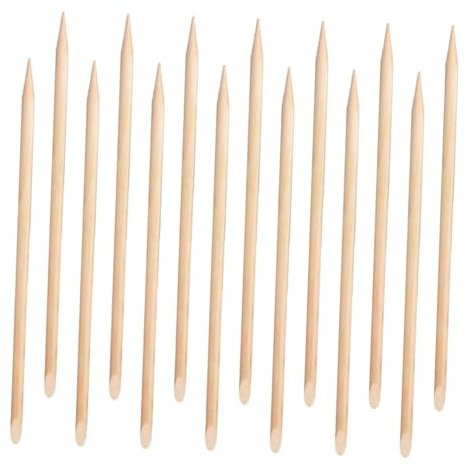 OSALADI Palillos de Cutícula de Madera Desechables para Uñas 100 Unidades Doble Punta para Remover Piel Muerta y Limpiar Uñas Accesorios para Manicura Profesional y Uso Casa
