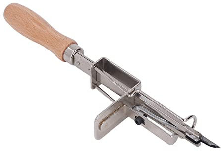 Lmrysalque Herramienta de Tufting Manual Mango de Madera Metal Resistente Operación rápida y Flexible Herramienta de Tufting de Alfombra para Principiantes de Manualidades caseras