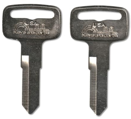 3107 Pair (2) Replacement Keys – Cut to Code on YH38 Blank for Kawasaki, Yamaha Ignition/Marine Keys | KEYSALACARTE