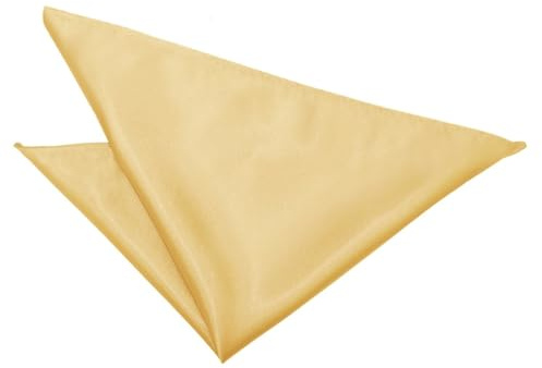 Pañuelo cuadrado de bolsillo de DQT, liso y satinado, formal, para bodas Amarillo Amarillo Pálido Tamaño adulto