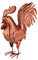Westerholt GmbH, Konstantin, der Hahn Dachvogel Kupfer Look Vogel f. Zaun, Geländer, Dachrinne