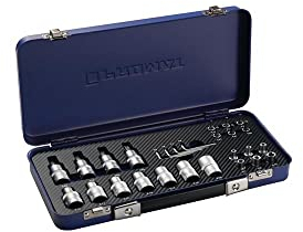 PROMAT 821186 Steckschlüsselsatz 1/4 + 1/2 Zoll 27