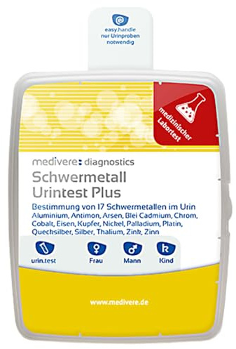 medivere Schwermetall Urintest Plus - Bestimmung von 17 Schwermetallen