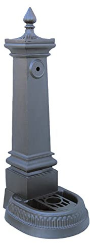 Fonderia Bongiovanni Fontana a colonna Modello Torino in ghisa h 122 cm da giardino piazza parco comune