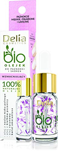 Delia Cosmetics - Stärkendes Bio Oil für Nägel & Nagelhaut - feuchtigkeitsspendend, regenerierend - Glanz für geschädigte Nägel - nach der Hybrid-Maniküre - 100% natürliche Öle - Amaranth Blume - 10ml