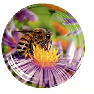 10 X JAM JAR CAP LIDS TWIST OFF MULTICOLOURED N26, 82mm.-THEY ARE IDEAL FOR ANY TYPE OF PRESERVES,HONEY,JAM,MARMALADE,CHYTNEYS,THE LIDS ARE VINEGAR PROOF.