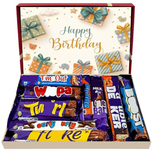 Chocolate Lovers Selection Box Happy Birthday Chocolate gift For All - Birthday Gifts for Kids Women Him Her – Party Sharing Treat Box