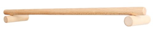 Alipis Porte-Serviettes Sans Perçage En Bois Naturel 45 Cm Barre Simple Murale Pour Salle De Bain Et Cuisine Support Compact Pour Serviettes Et Torchons
