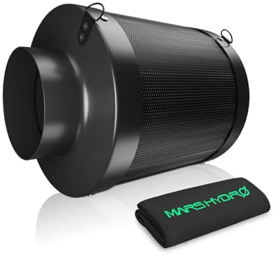 MARS HYDRO Filtro a carbone attivo 150mm, filtro al carbone per il controllo degli odori con carbone attivo australiano, nucleo di carbonio sostituibile, filtro al carbone per ventilatore a tubo