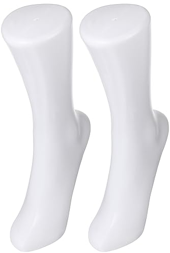 Healvian 2 Stück Fuß Schaufensterpuppe Stabiler Sockendisplay Modell Schuhunterstützung Füße Weibliche FußModell FüR Socken Fußkettchen Schuhe Fußschmuck Display