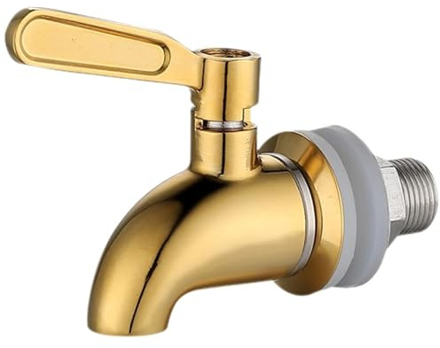 ABOOFAN Replacement Beer Barrel Faucet Spigot 2.76In Stainless Steel Beverage Dispenser Tap for Wine Bucket Home Bar Use