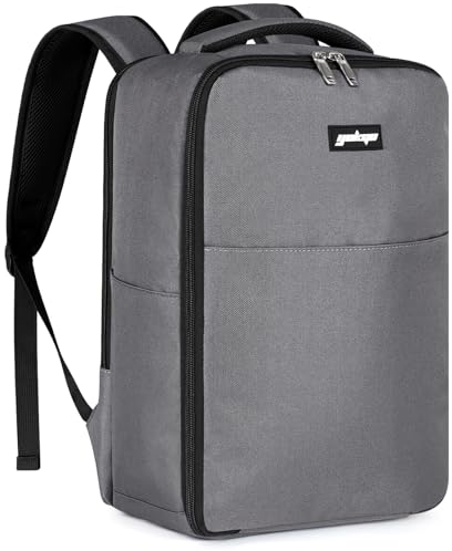 YOKGO Reiserucksack Rucksack Handgepäck Flugzeug 40 x 20 x 25cm 20L Für Ryanair Untersitz Reise, Tasche Mit Nassfach, 14,4 Zoll Laptop Kabinentasche Backpack Für Weekender,Business, Arbeit (Grau)