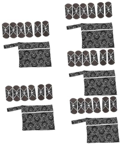 minkissy 30 Stk Tante Handtuchset wiederverwendbare Damenbinden waschbare Damenbinden Windeleinlage Damenbinde für Mädchen Reinigungstücher Pflegematte atmungsaktiv Stilleinlage Pads