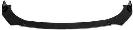Auto Frontspoiler Frontstoßstange Spoiler Frontschürze Lip Spoiler Seite Splitter Körper Kit Guards W/15 cm Strut Rod Für Ford Für Focus RS ST MK3 MK4 Auto Zubehör Universal(Farbe:Glossy Black)
