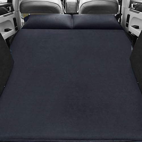 SNMHH Auto Luftmatratze für Audi A4 B9 Allroad A4 B6 8E Avant, Autobett Reisen Camping Aufblasbare Matratze Rückbank Tragbare Kissen Luftpumpe Tragbar Schlafen,Black