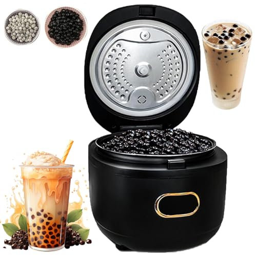 5L Tapioca Bo-Ba Maker Machine - Fully Automatic Commercial Cooker for Milk Tea Stores - Includes Non-stick Liner - Unattended Operation