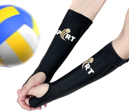 Mangas Voleibol Mujer, Manguitos Voleibol Mujer, Versión extendida-Negra,L