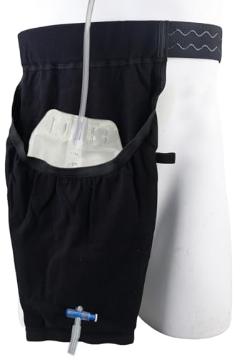 WANDGU Katheter Beinbeutel Halter: Urin-Beinbeutel-Halter Abdeckung mit Gürtel, Beinbeutel für Katheter, Urin-Beinbeutelhalter-Abdeckung mit Hüftgurt für Inkontinenz-Urinbeutel