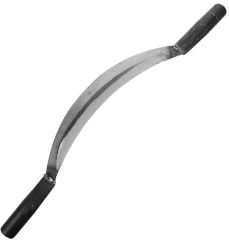 YARNOW Raspador De Corteza De Acero Manganeso Curvado Herramienta De Jardinería Resistente Multiusos para Desbastar Corteza Podas y Injertos Huertos y Jardines