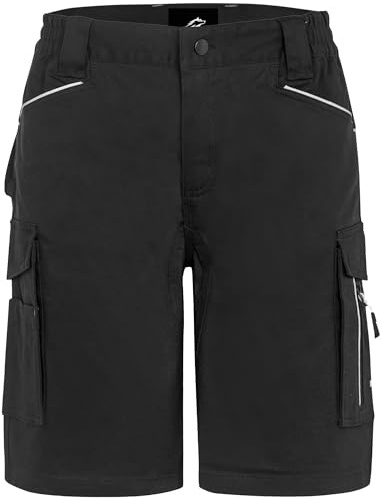 BWOLF Daytona Short de Travail Homme, Stretch Résistant, Multi-Poches Fonctionnelles, Confort Idéal pour Chantier, Artisan, BTP