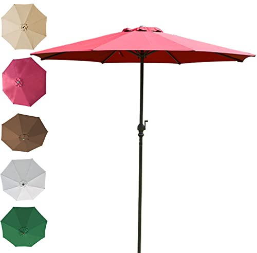 Round Tilting, Cantilever Garden Parasol, with Crank Handle, Portable, Sun Ideal for Commercial and Residential Use, Protection Sunshade Umbrella