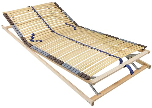 BeCo Lattenrost Blue Royal KF / 140 x200 cm / 42 Leisten/Blauer Engel/komplett montiert/Kopf- & Fußteil verstellbar