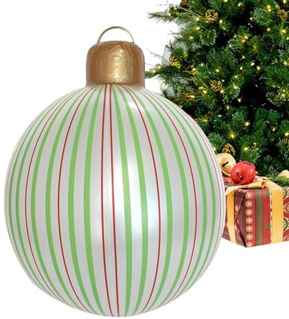 Aufblasbare Weihnachtskugeln,Aufblasbare Outdoor-Gadgets | PVC-Dekorationen für Terrasse Garten Weihnachten Halloween Winter